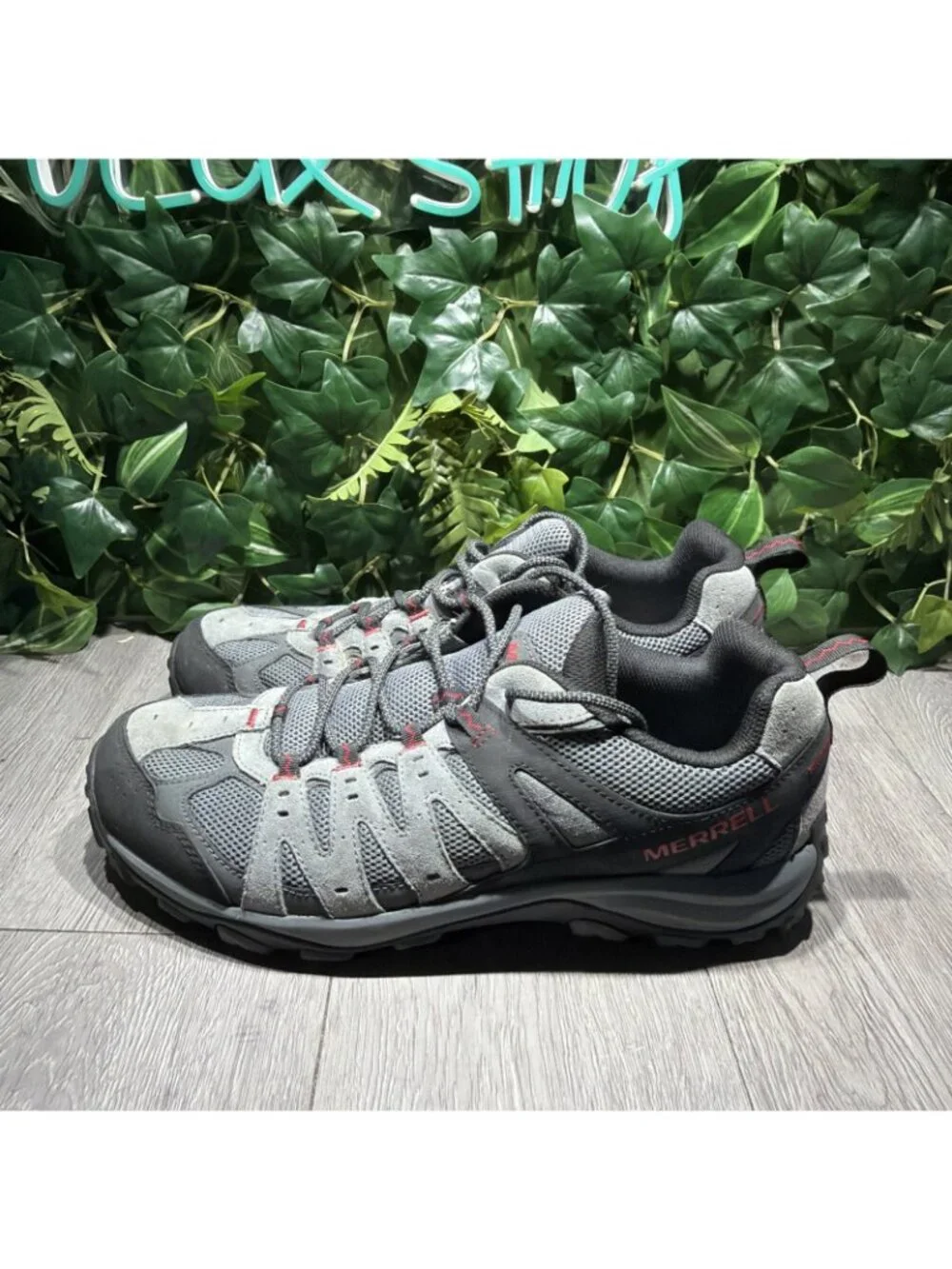 Merrell Accentor 3 Rock Gray Low Comfort Hiking Trail Shoes Men Size 13 W